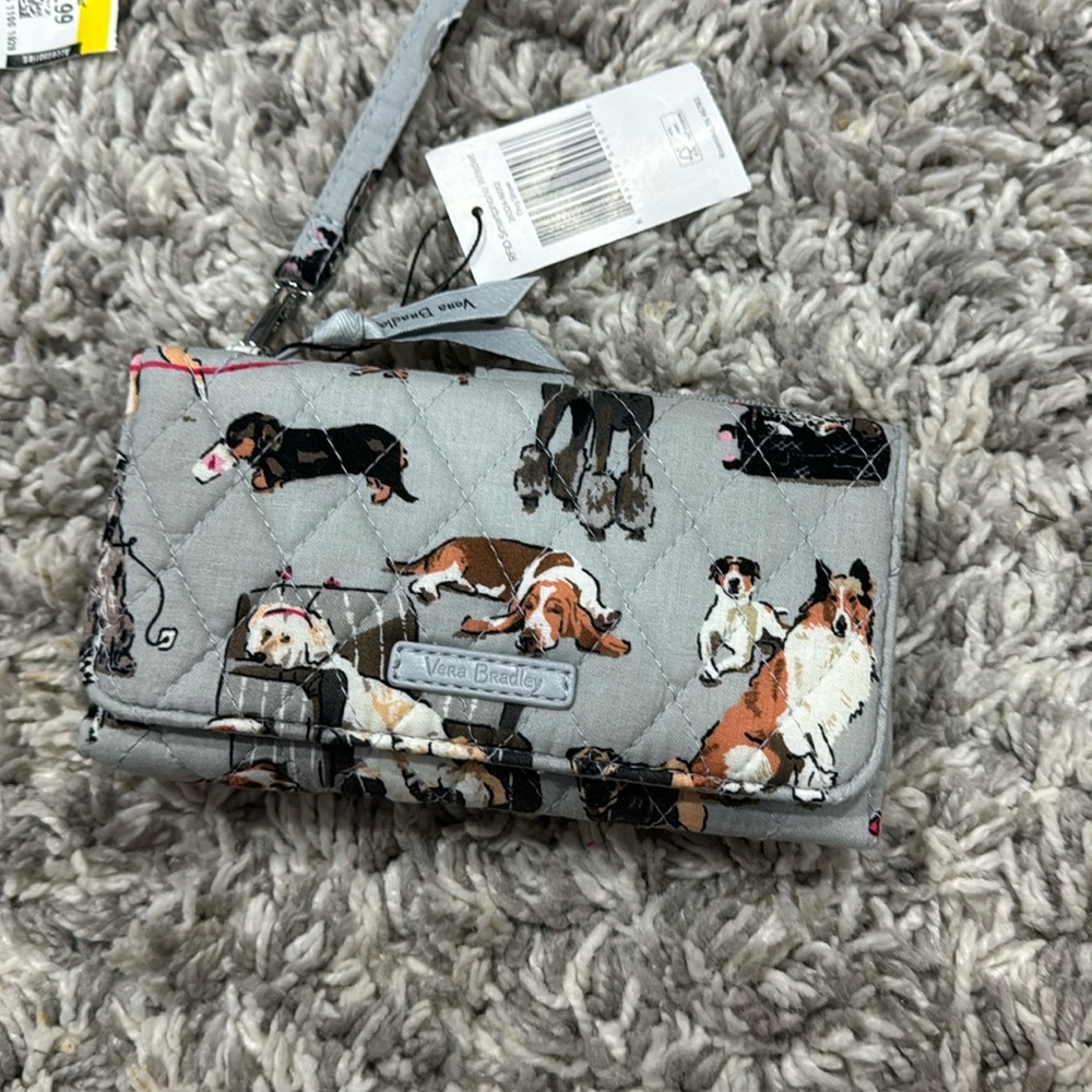 NWT Vera Bradley discontinued dog wallet